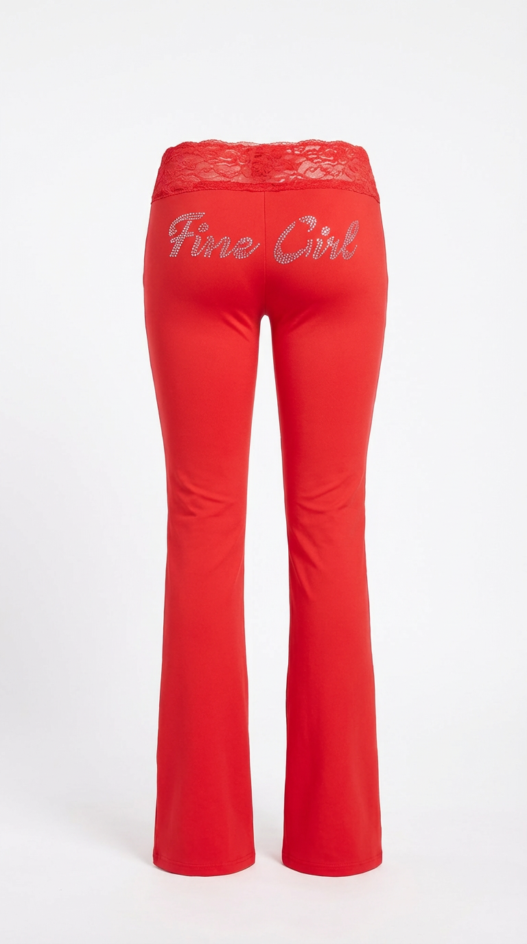 So 2000s Yoga Pants Red