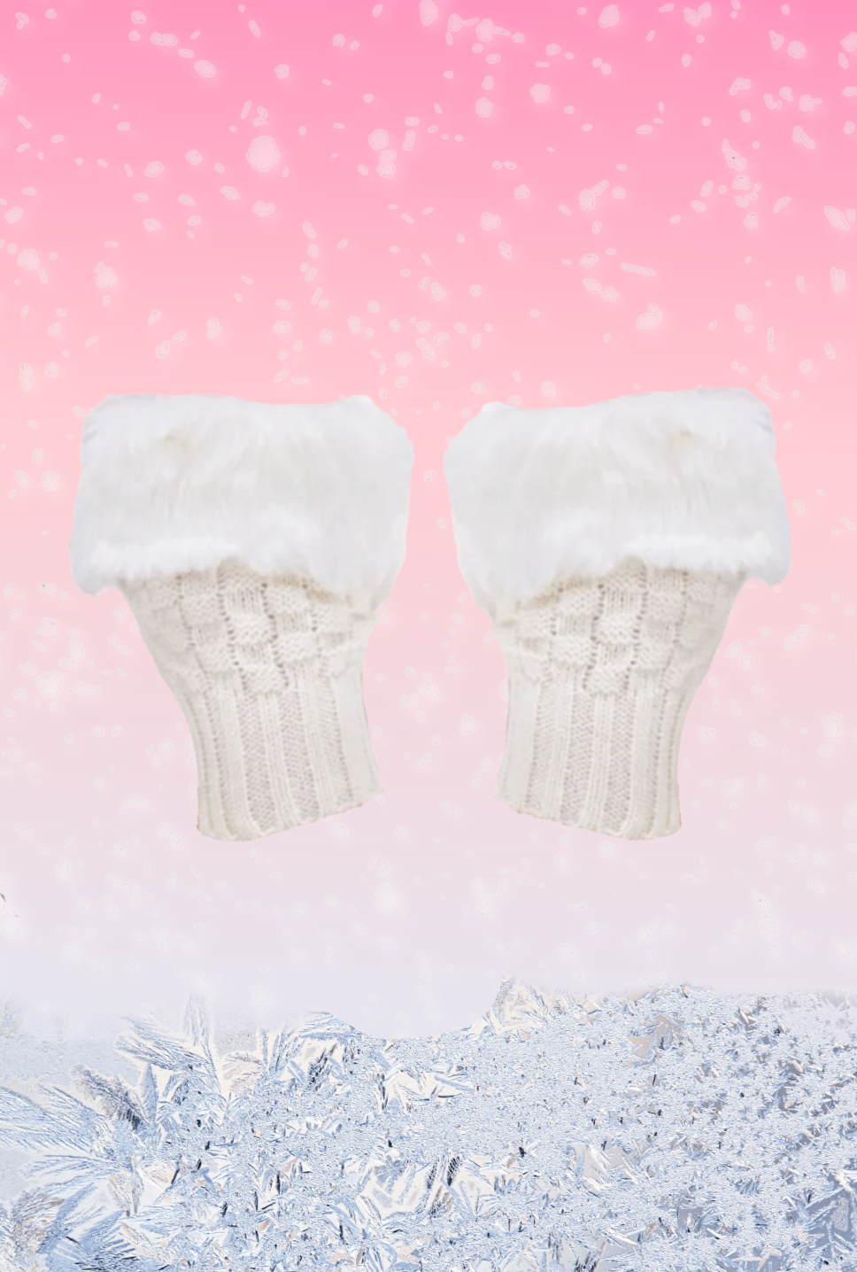 Fingerless Fur Mittens